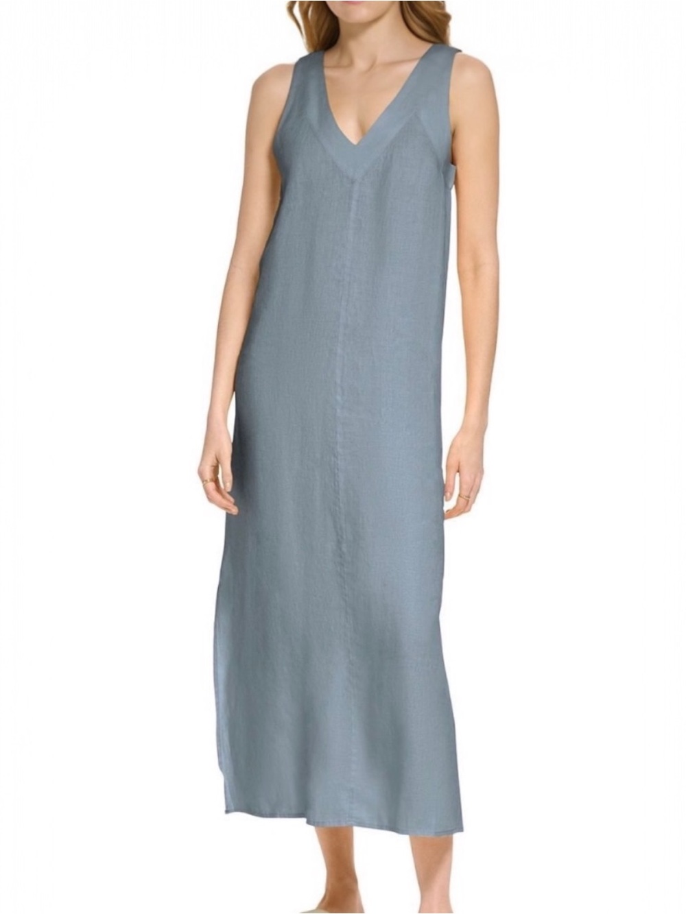 DKNY Linen Blend maxi dress Sz XXL - nwot